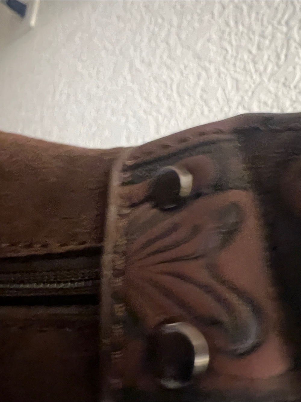 Wrangler Brown Suede Hobo with Tooled Leather Strap - Picture 10 of 14